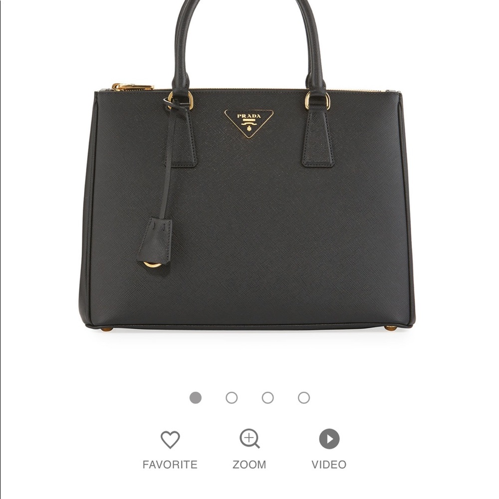 Saffiano Medium Prada Purse in Black - Picture 6 of 7